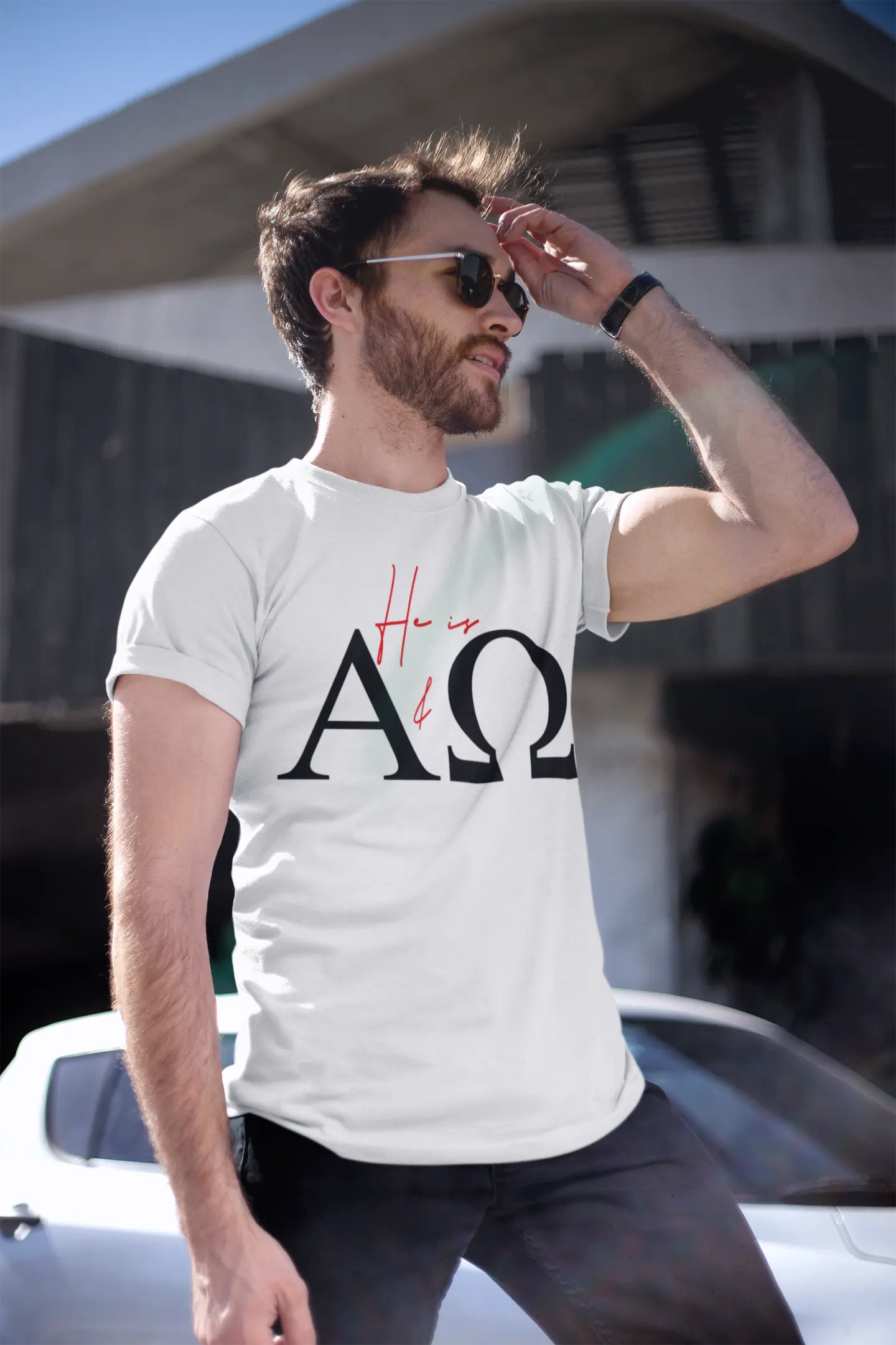 HE IS ALPHA & OMEGA T-SHIRT prayer-shop.com