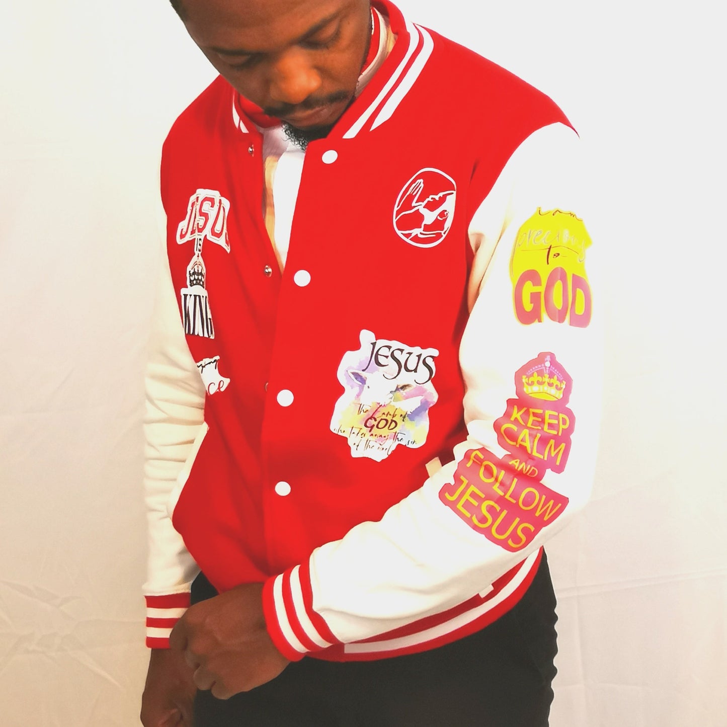 COLLEGE-SWEATJACKE ROT prayer-shop.com