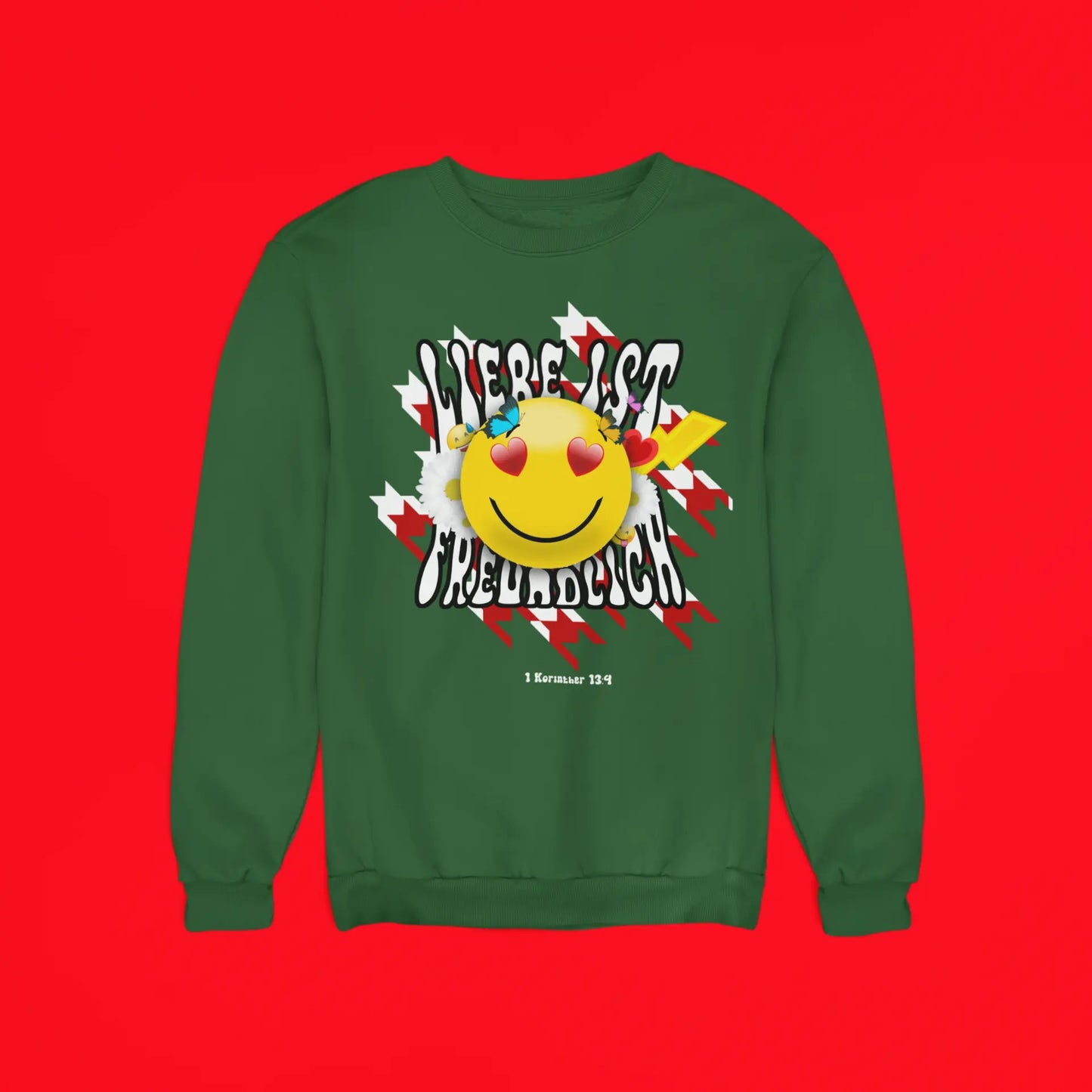 WEIHNACHTSSWEATER - LIEBE IST FREUNDLICH prayer-shop.com