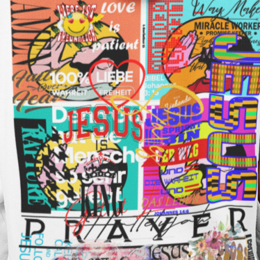 PRAYER POP MIX DESIGNS - HOODIE prayer-shop.com