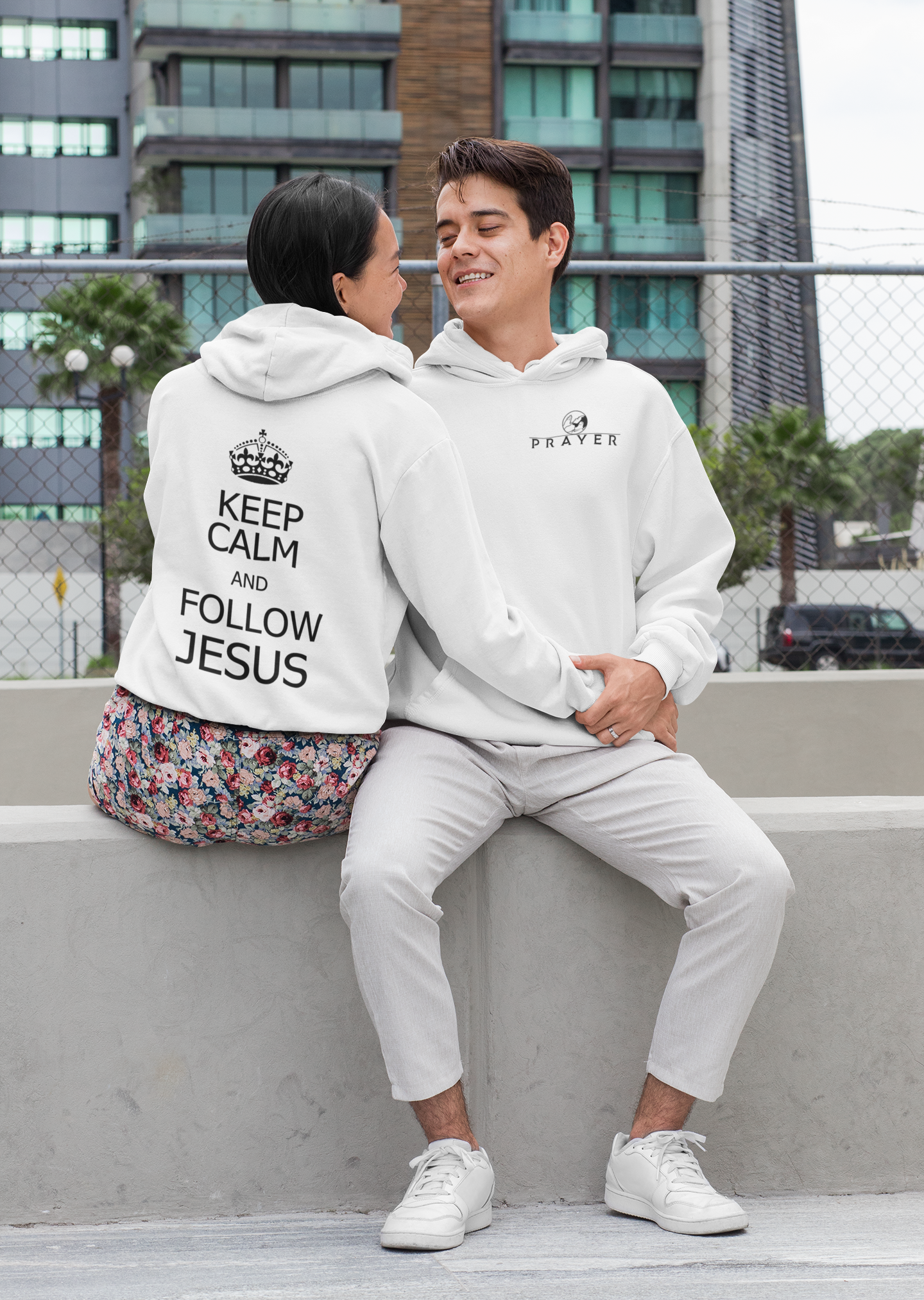 KEEP CALM AND FOLLOW JESUS HOODIE prayer-shop.com