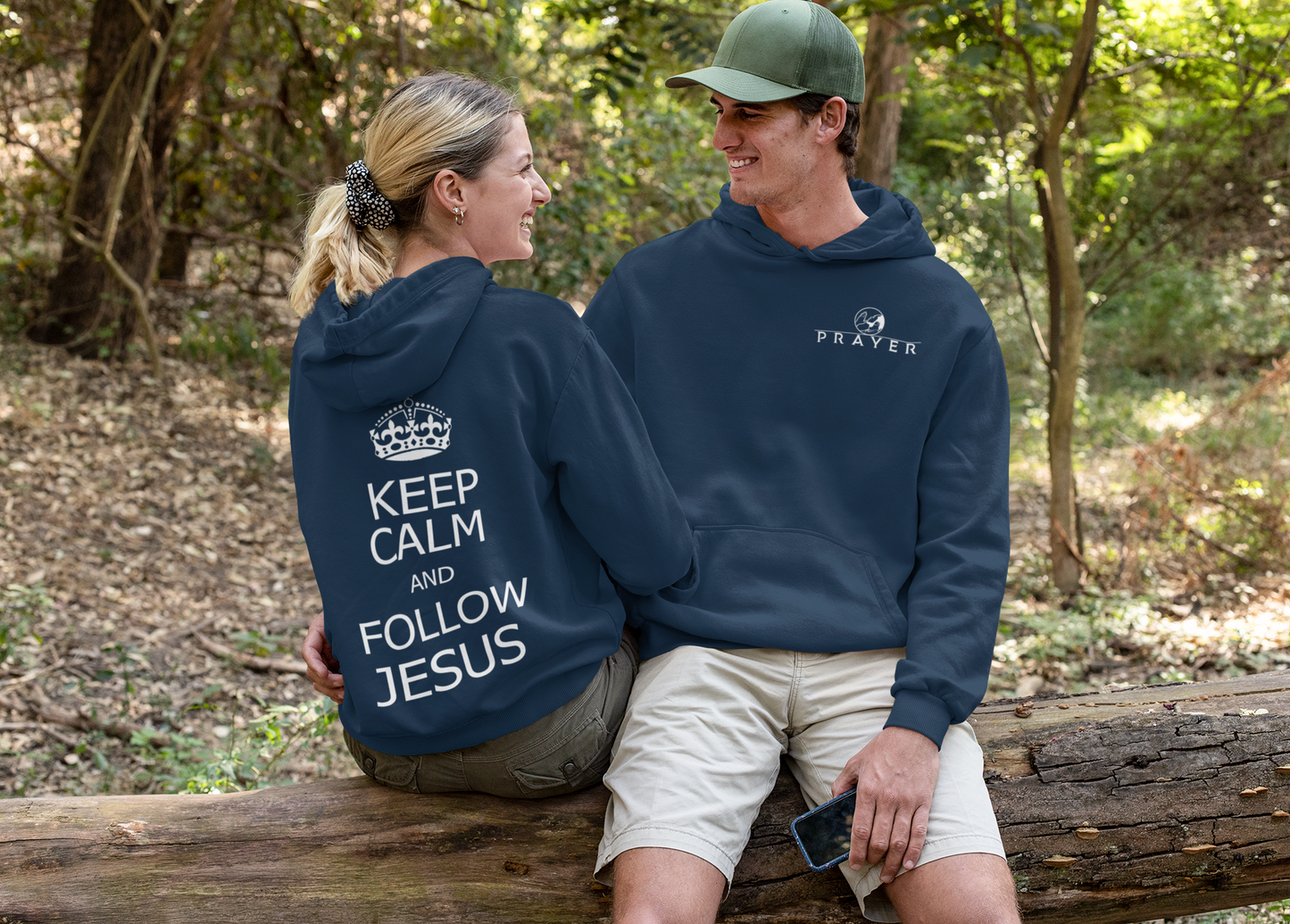 KEEP CALM AND FOLLOW JESUS HOODIE prayer-shop.com