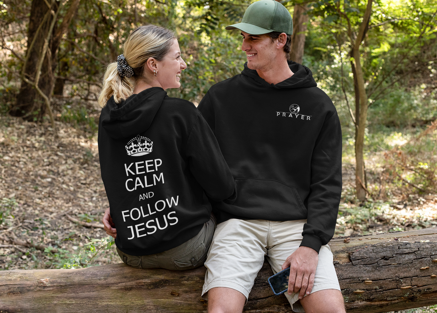 KEEP CALM AND FOLLOW JESUS HOODIE prayer-shop.com