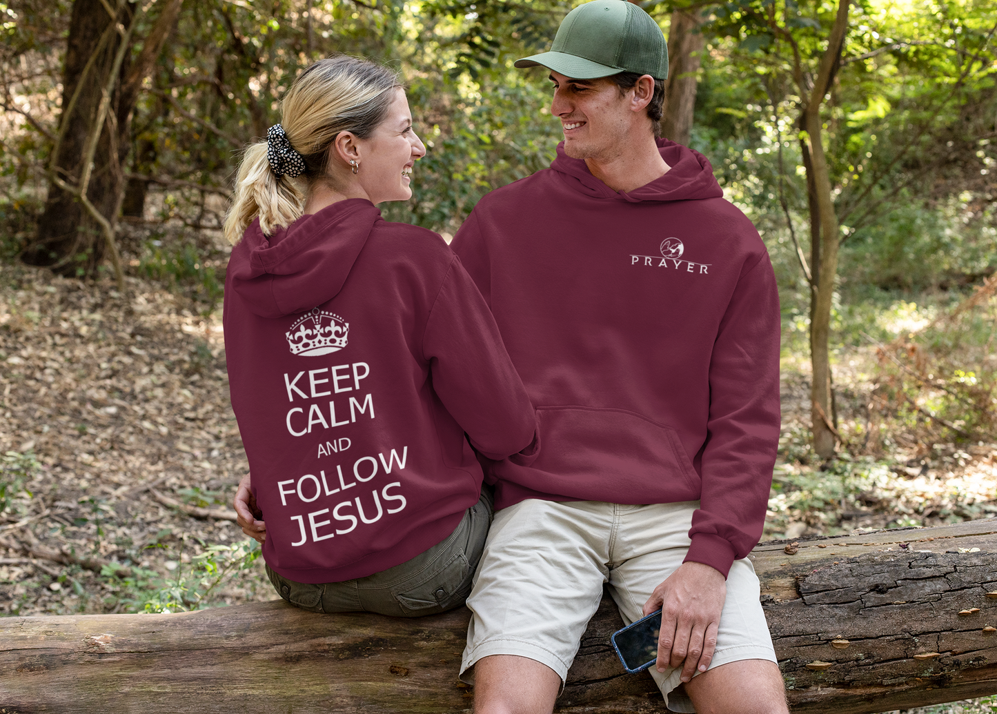 KEEP CALM AND FOLLOW JESUS HOODIE prayer-shop.com