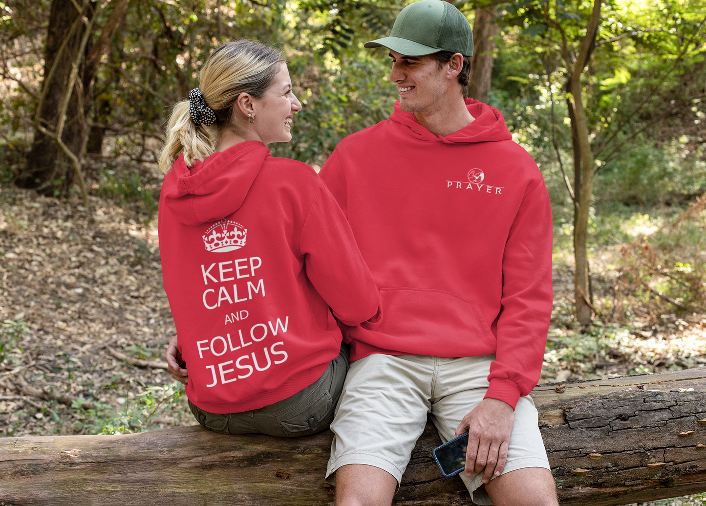 KEEP CALM AND FOLLOW JESUS HOODIE prayer-shop.com