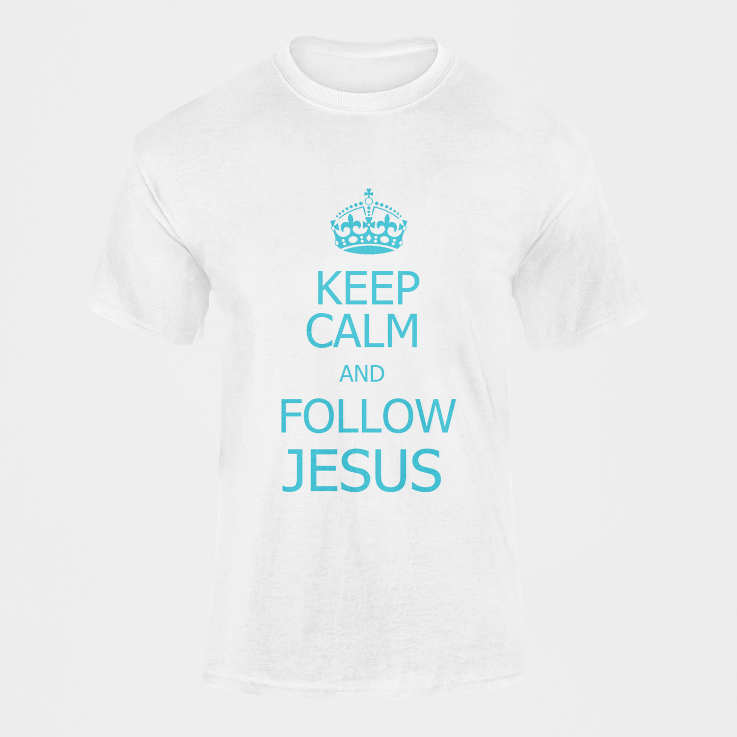 KEEP CALM AND FOLLOW JESUS T-SHIRT prayer-shop.com
