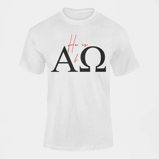 HE IS ALPHA & OMEGA T-SHIRT prayer-shop.com