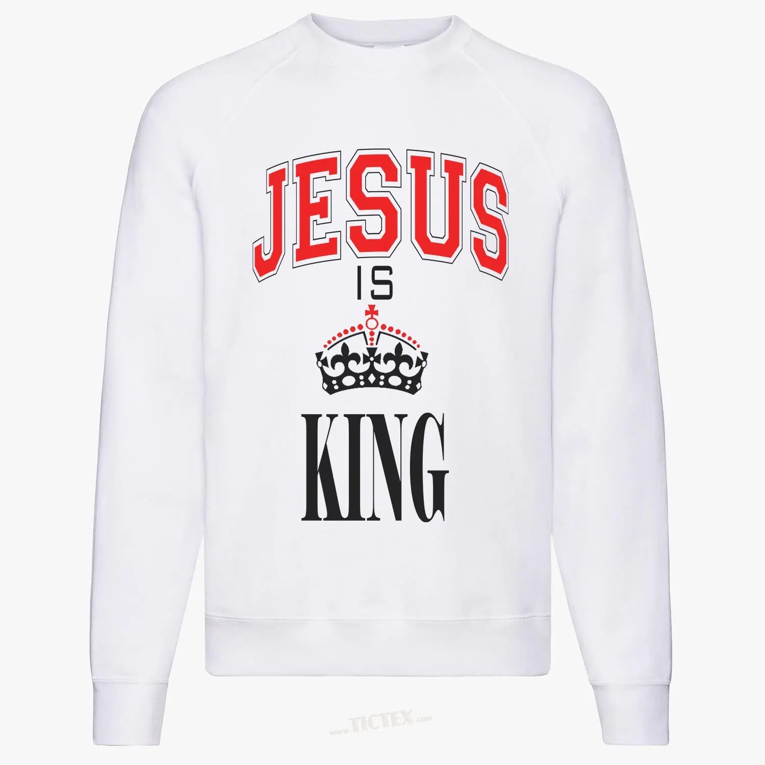 JESUS IS KING SWEATSHIRT prayer-shop.com
