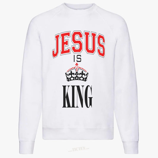 JESUS IS KING SWEATSHIRT prayer-shop.com