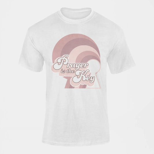 PRAYER IS THE KEY PINK T-SHIRT prayer-shop.com