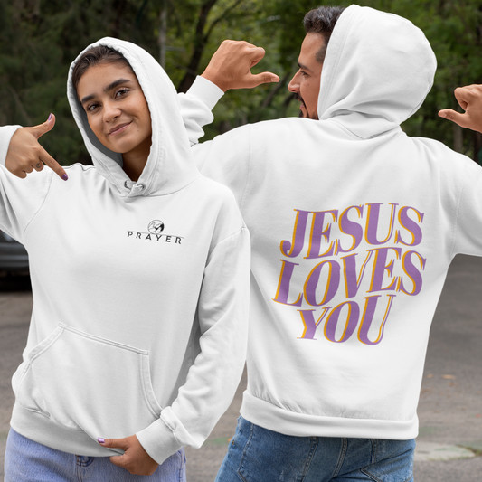 JESUS LOVES YOU- HOODIE prayer-shop.com