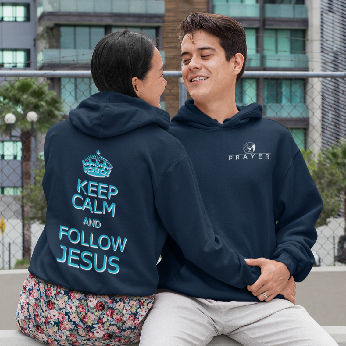 KEEP CALM AND FOLLOW JESUS HOODIE prayer-shop.com