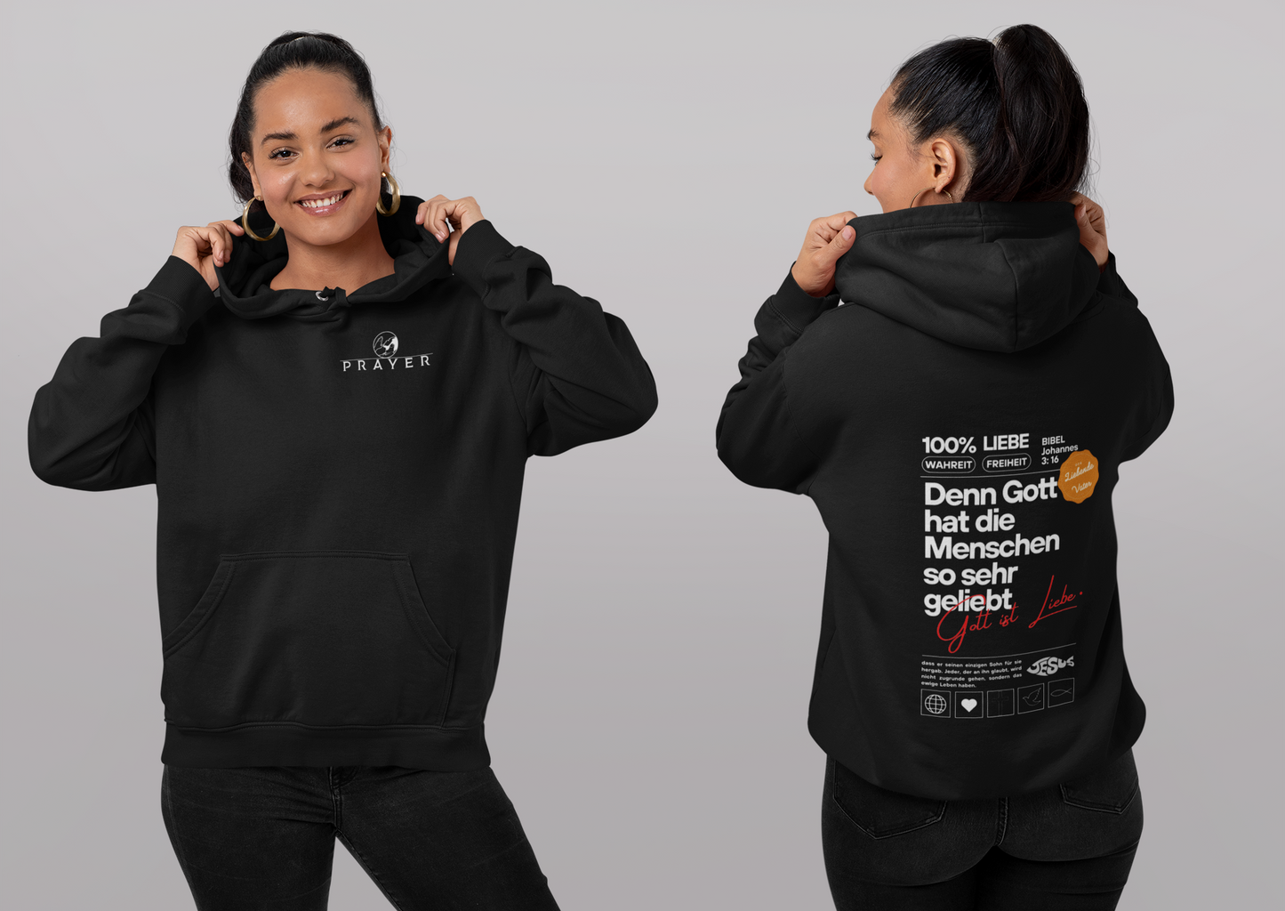 GOTT HAT DIE MENSCHEN SO SEHR GELIEBT HOODIE prayer-shop.com