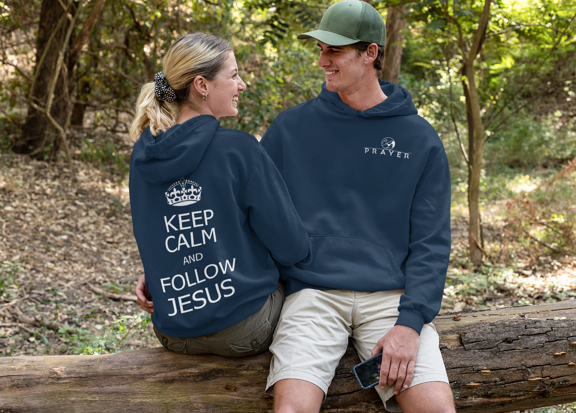 KEEP CALM AND FOLLOW JESUS HOODIE prayer-shop.com