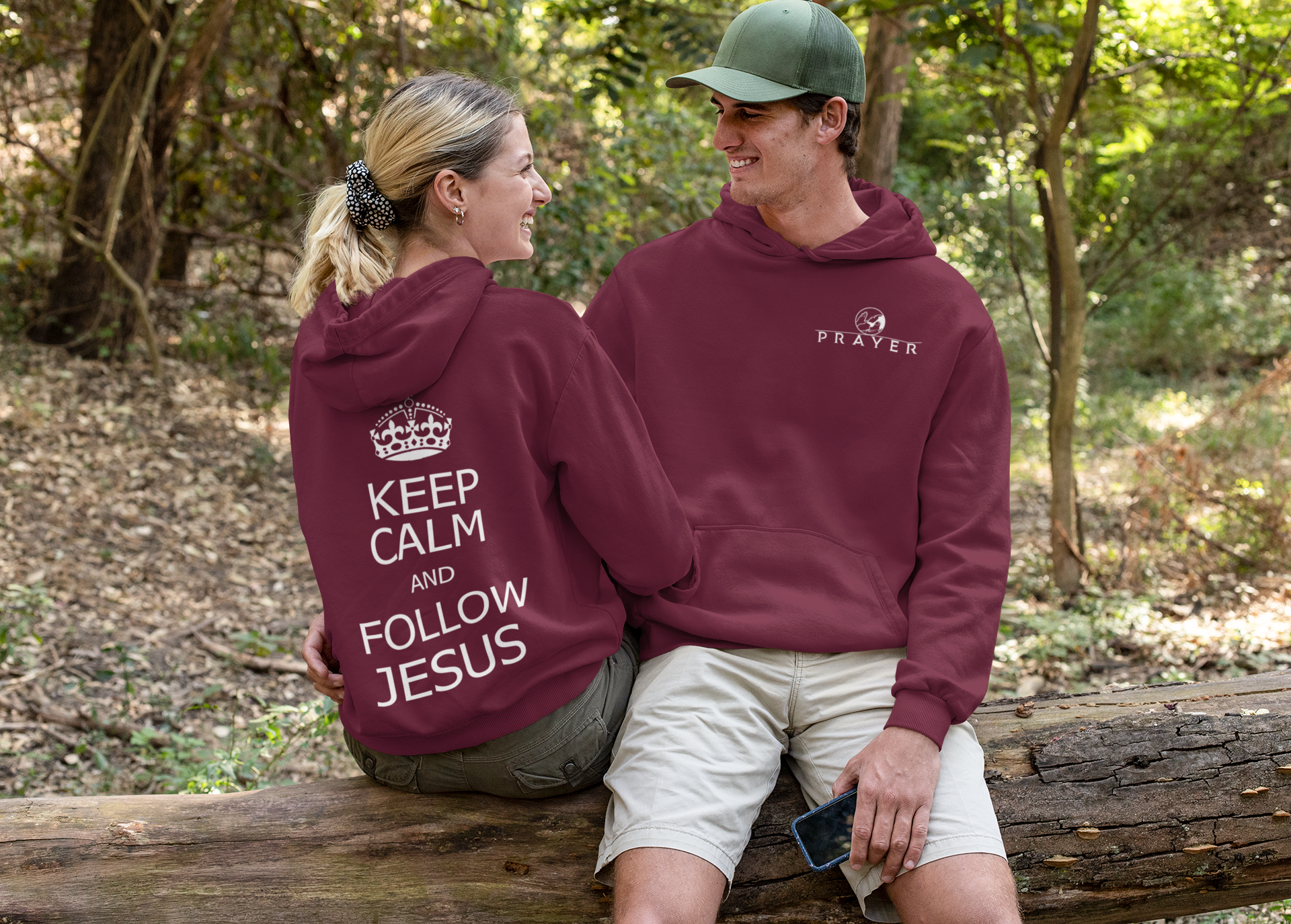 KEEP CALM AND FOLLOW JESUS HOODIE prayer-shop.com