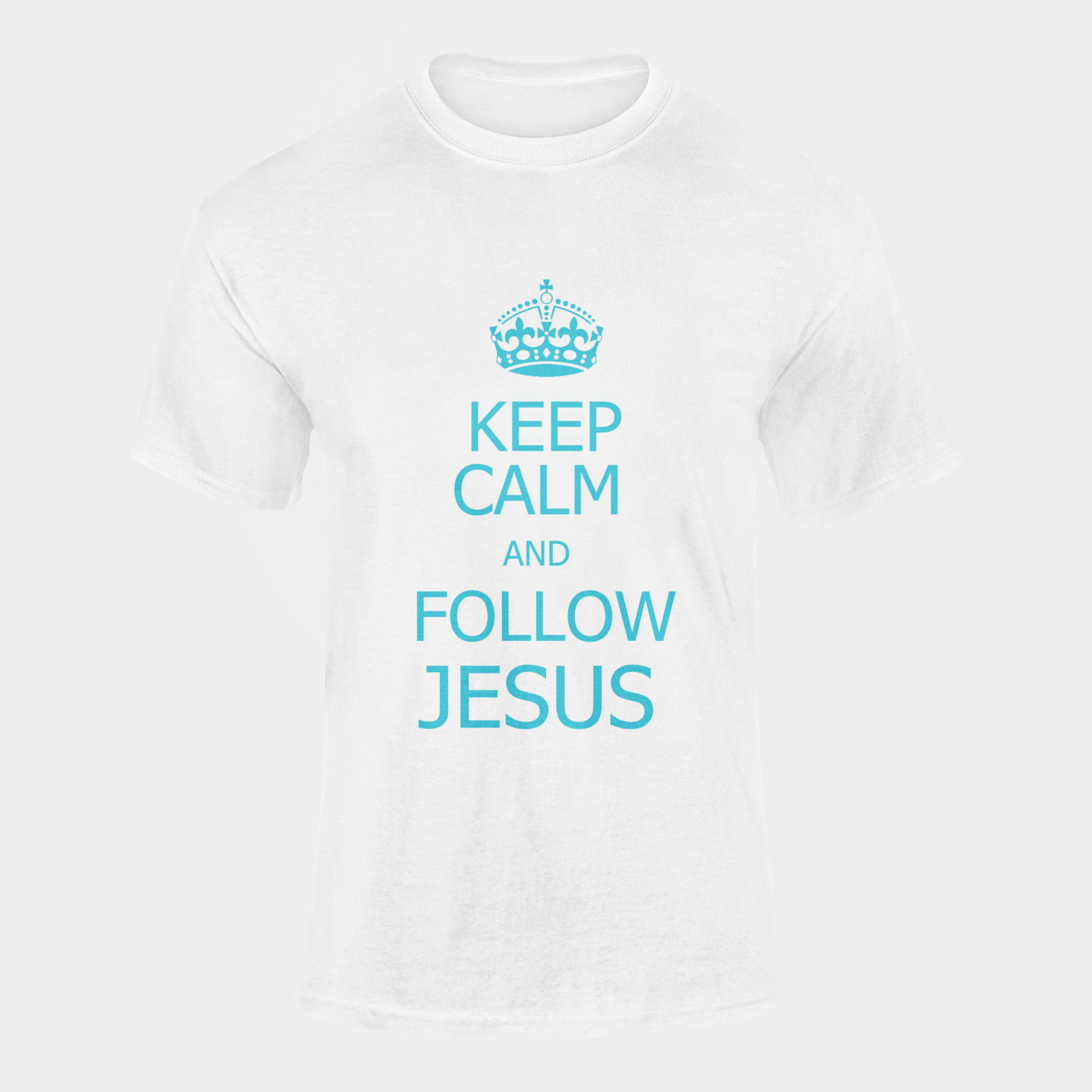KEEP CALM AND FOLLOW JESUS T-SHIRT prayer-shop.com
